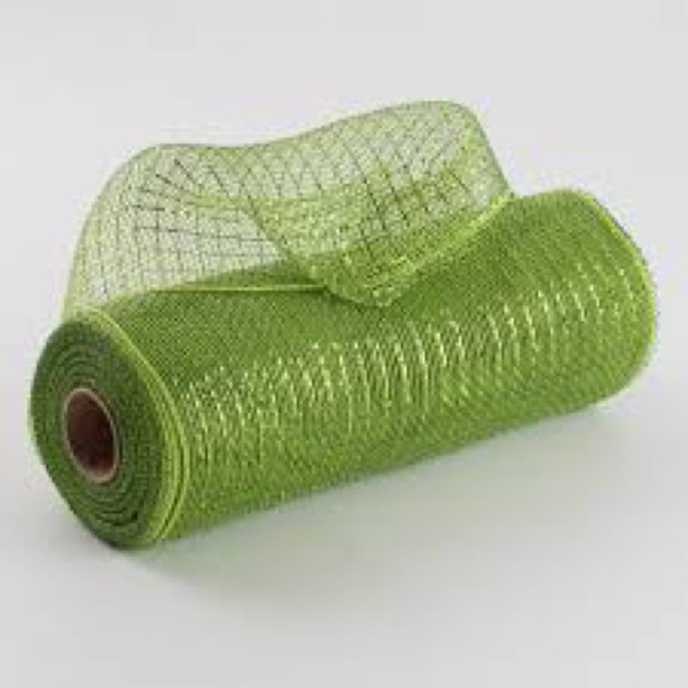 Green Mesh Ribbon Roll - Picture 3 of 5